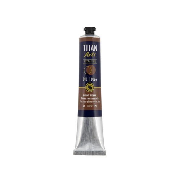 TITAN Arts Oil Colour Extra Fine tube 60 ml Burnt sienna N° 96