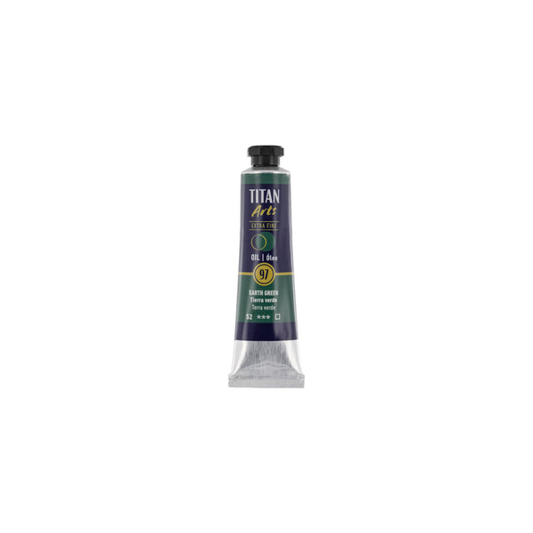 TITAN Arts Oil Colour Extra Fine tube 20 ml Earth green N° 97