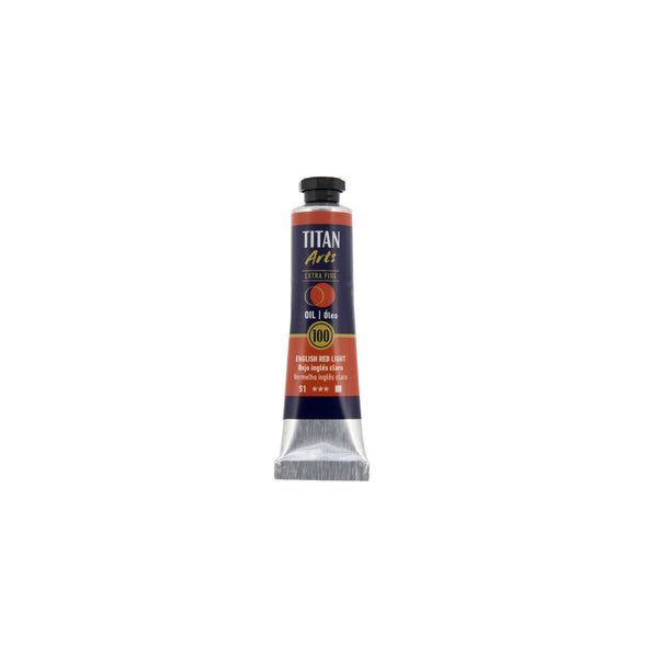 TITAN Arts Oil Colour Extra Fine tube 20 ml English red light N° 100