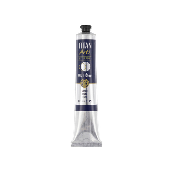 TITAN Arts Oil Colour Extra Fine tube 60 ml Silver N° 202