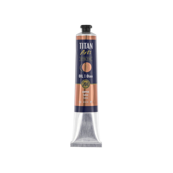 TITAN Arts Oil Colour Extra Fine tube 60 ml Copper N° 204