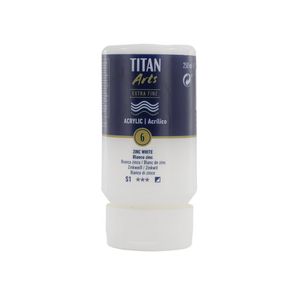TITAN Arts Acrylic Extra Fine 250 ml  Zinc white