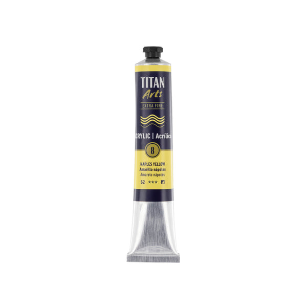 TITAN Arts Acrylic Extra Fine 60 ml Naples yellow