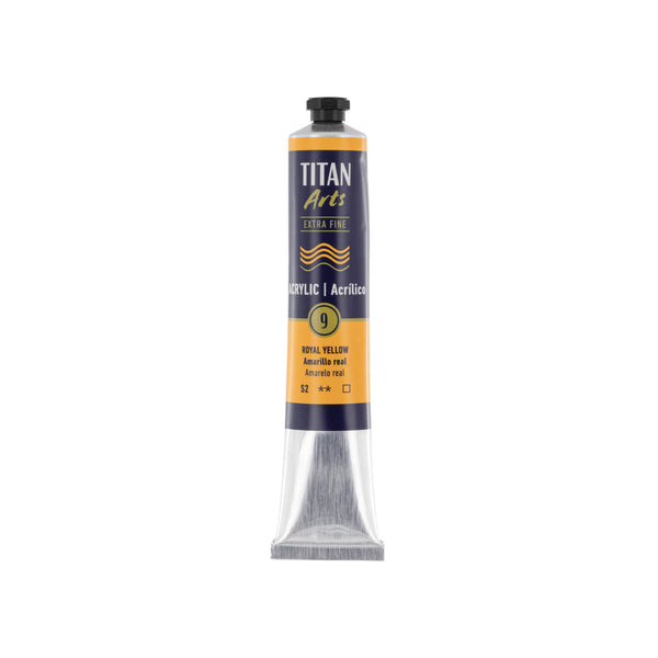 TITAN Arts Acrylic Extra Fine 60 ml Royal yellow