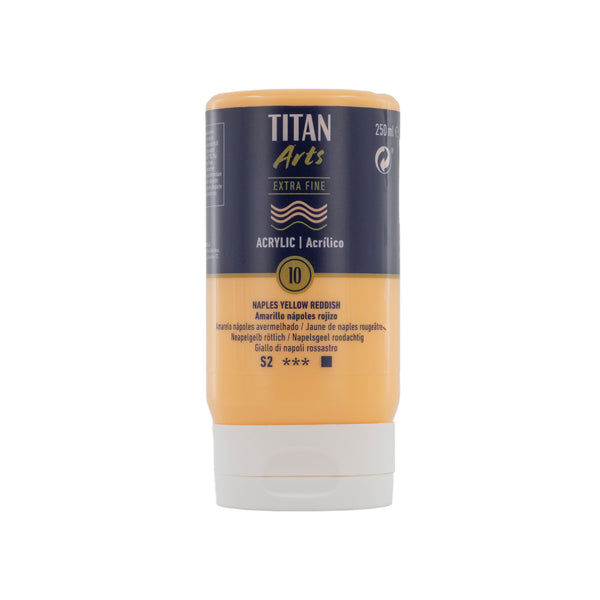 TITAN Arts Acrylic Extra Fine 250 ml  Naples Yellow Reddish