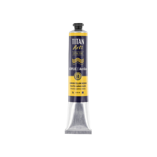 TITAN Arts Acrylic Extra Fine 60 ml Cadmio yellow medium