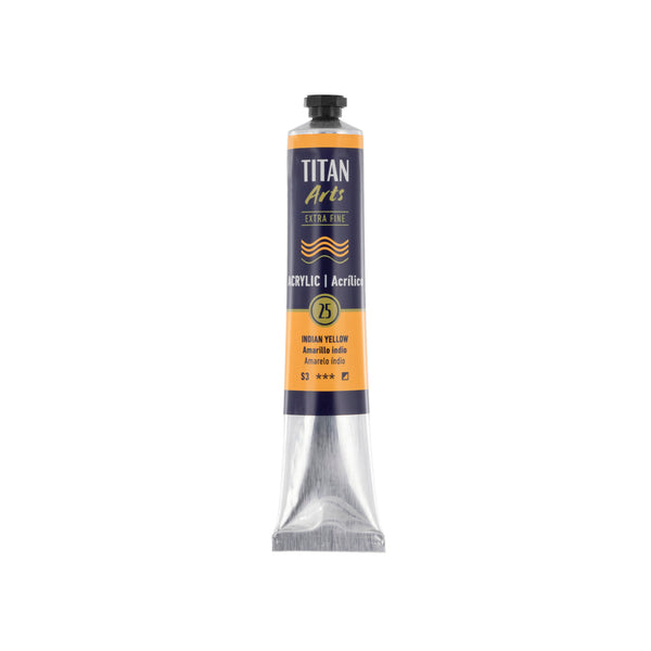 TITAN Arts Acrylic Extra Fine 60 ml Indian yellow