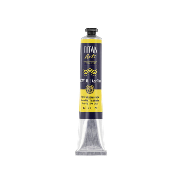 TITAN Arts Acrylic Extra Fine 60 ml TITAN yellow lemon