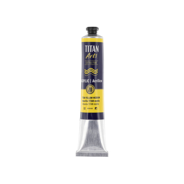 TITAN Arts Acrylic Extra Fine 60 ml TITAN yellow medium