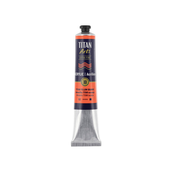 TITAN Arts Acrylic Extra Fine 60 ml TITAN yellow orange