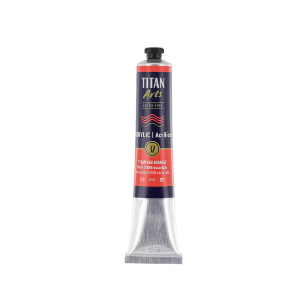 TITAN Arts Acrylic Extra Fine 60 ml TITAN red scarlet