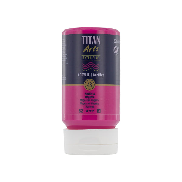 TITAN Arts Acrylic Extra Fine 250 ml  Magenta