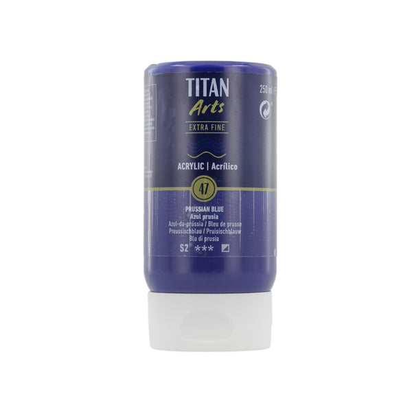 TITAN Arts Acrylic Extra Fine 250 ml  Prussian Blue