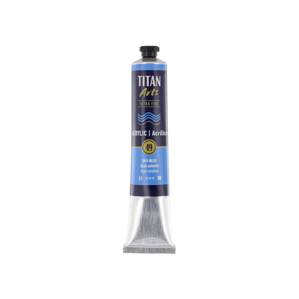 TITAN Arts Acrylic Extra Fine 60 ml Sky blue