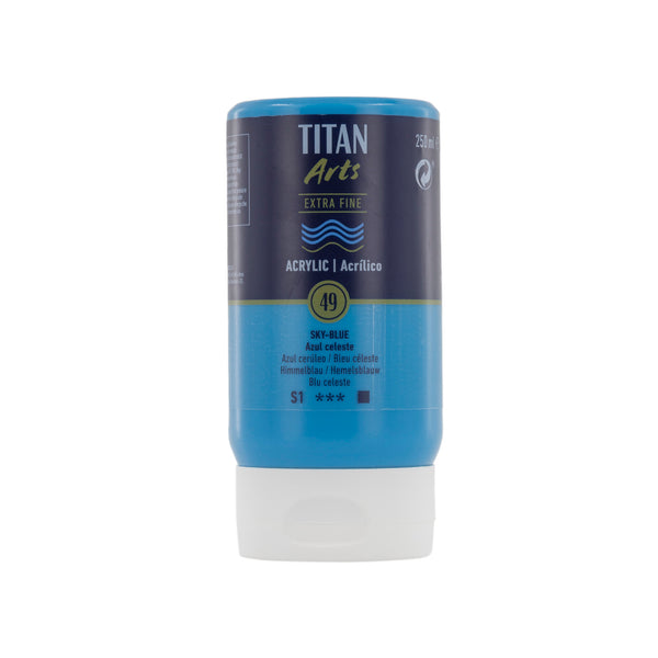 TITAN Arts Acrylic Extra Fine 250 ml  Sky Blue