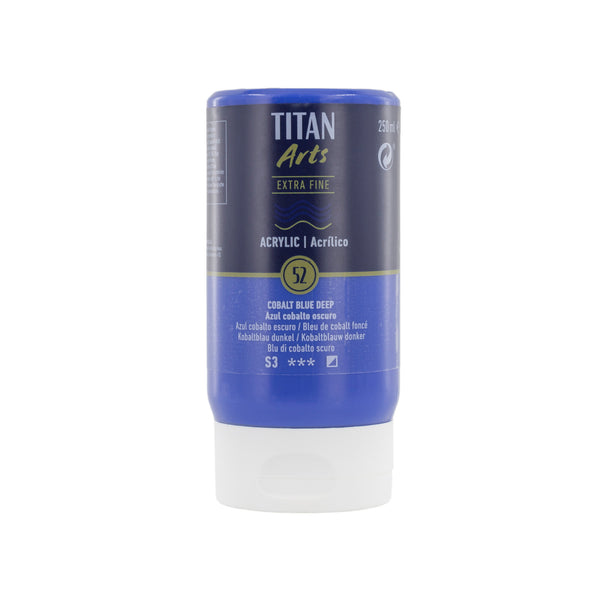 TITAN Arts Acrylic Extra Fine 250 ml  Cobalt Blue Deep