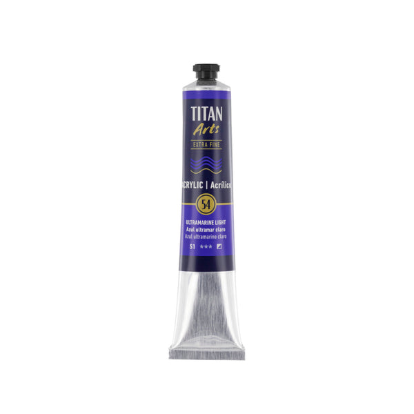 TITAN Arts Acrylic Extra Fine 60 ml Ultramarine light