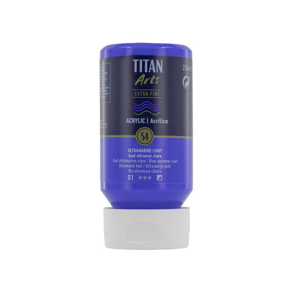 TITAN Arts Acrylic Extra Fine 250 ml  Ultramarine Light