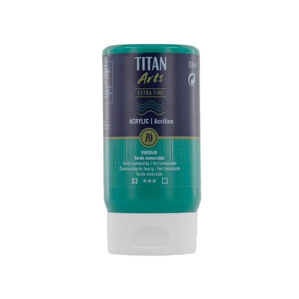 TITAN Arts Acrylic Extra Fine 250 ml  Emerald Green