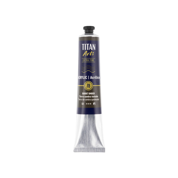 TITAN Arts Acrylic Extra Fine 60 ml Burnt umber