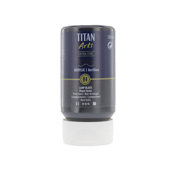 TITAN Arts Acrylic Extra Fine 250 ml  Smoke black