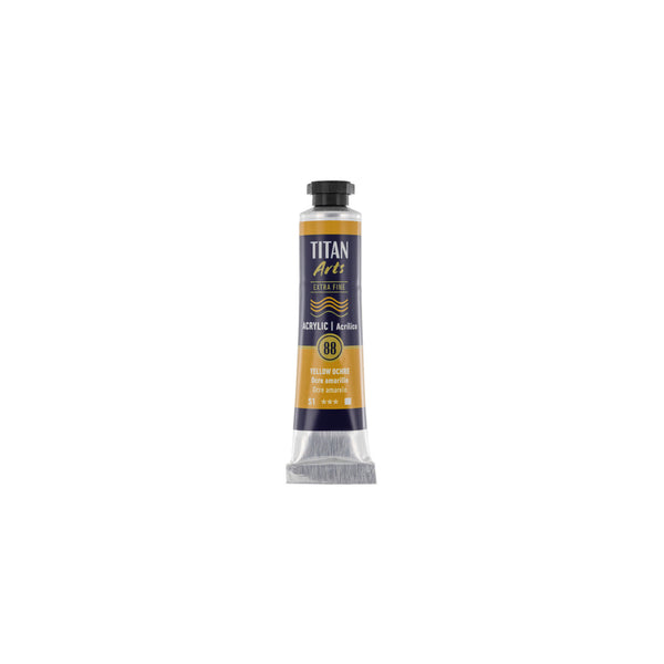 TITAN Arts Acrylic 20 ml Yellow Ochre