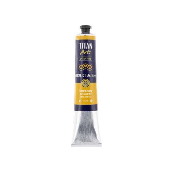 TITAN Arts Acrylic Extra Fine 60 ml Yellow ocrhre