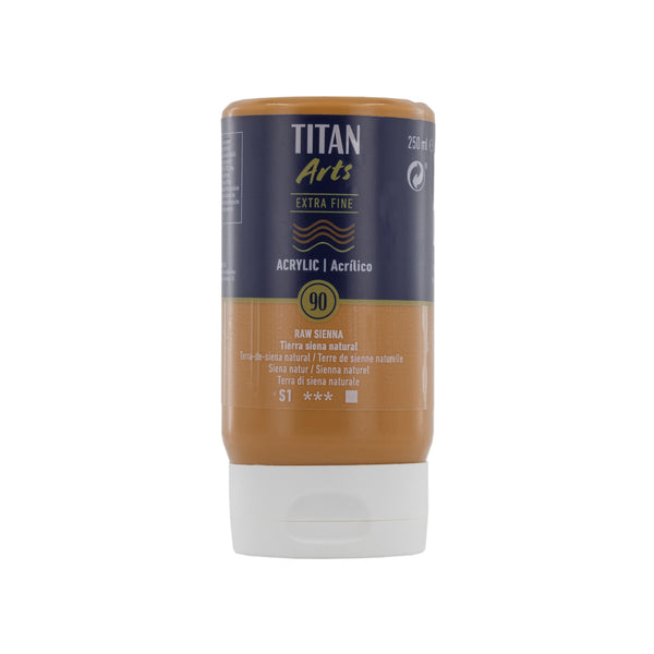 TITAN Arts Acrylic Extra Fine 250 ml  Raw sienna