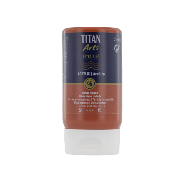 TITAN Arts Acrylic Extra Fine 250 ml  Burnt sienna