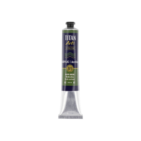 TITAN Arts Acrylic Extra Fine 60 ml Olive green