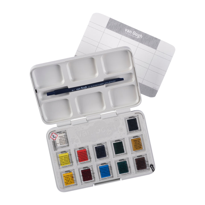 Set De 12 Acuarelas Van Gogh En Medias Pastillas Con Estuche De Acuarelas Van Gogh En Tonos Tenues Con 12 Colores En Medias Pastillas Set De 12 Acuarelas Van Gogh En Medias Pastillas Con Estuche De Acuarelas Van Gogh En Tonos Tenues Con 12 Colores En Medias Pastillas