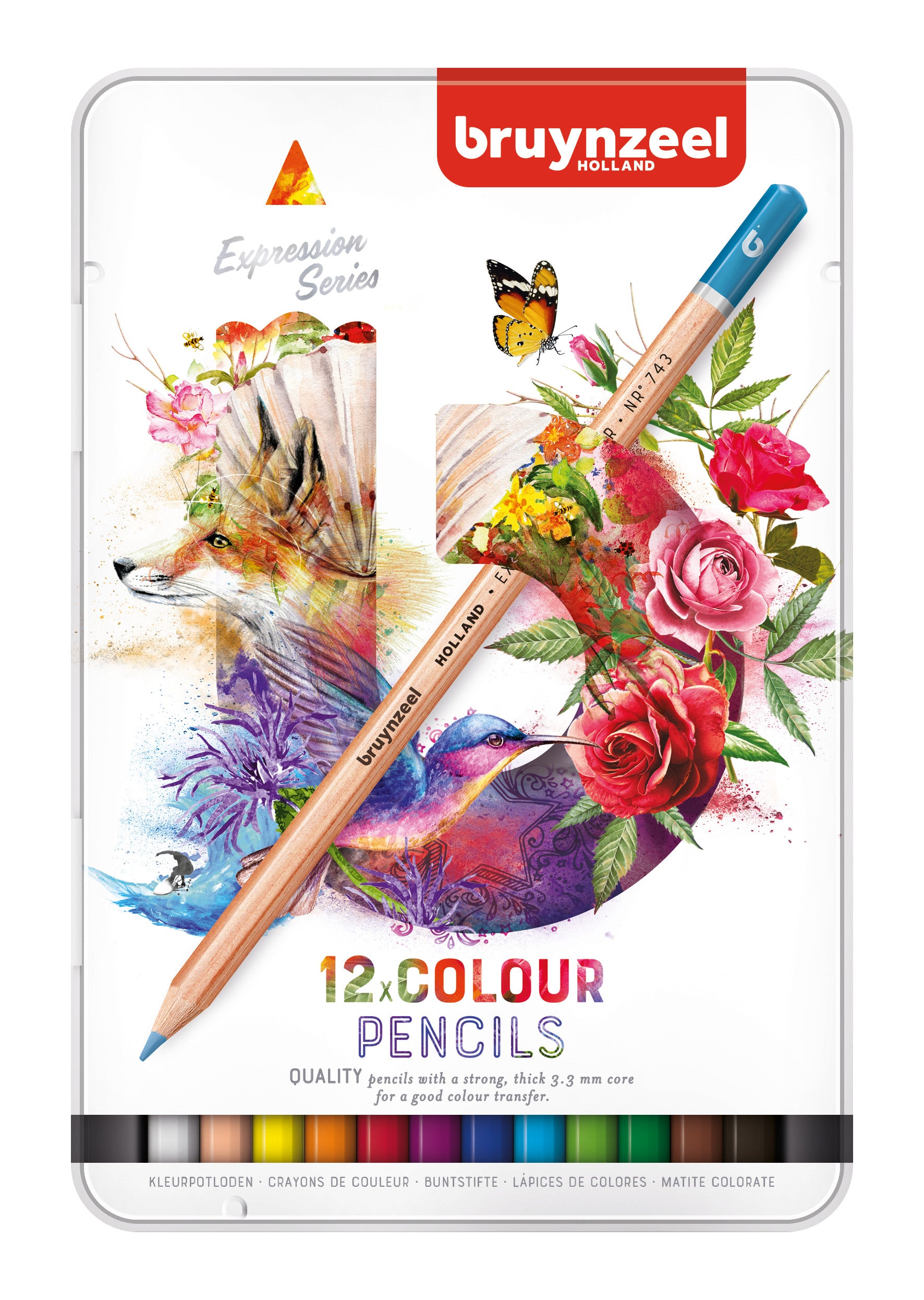Bruynzeel Expression colour basic pencil tin | Royal Talens