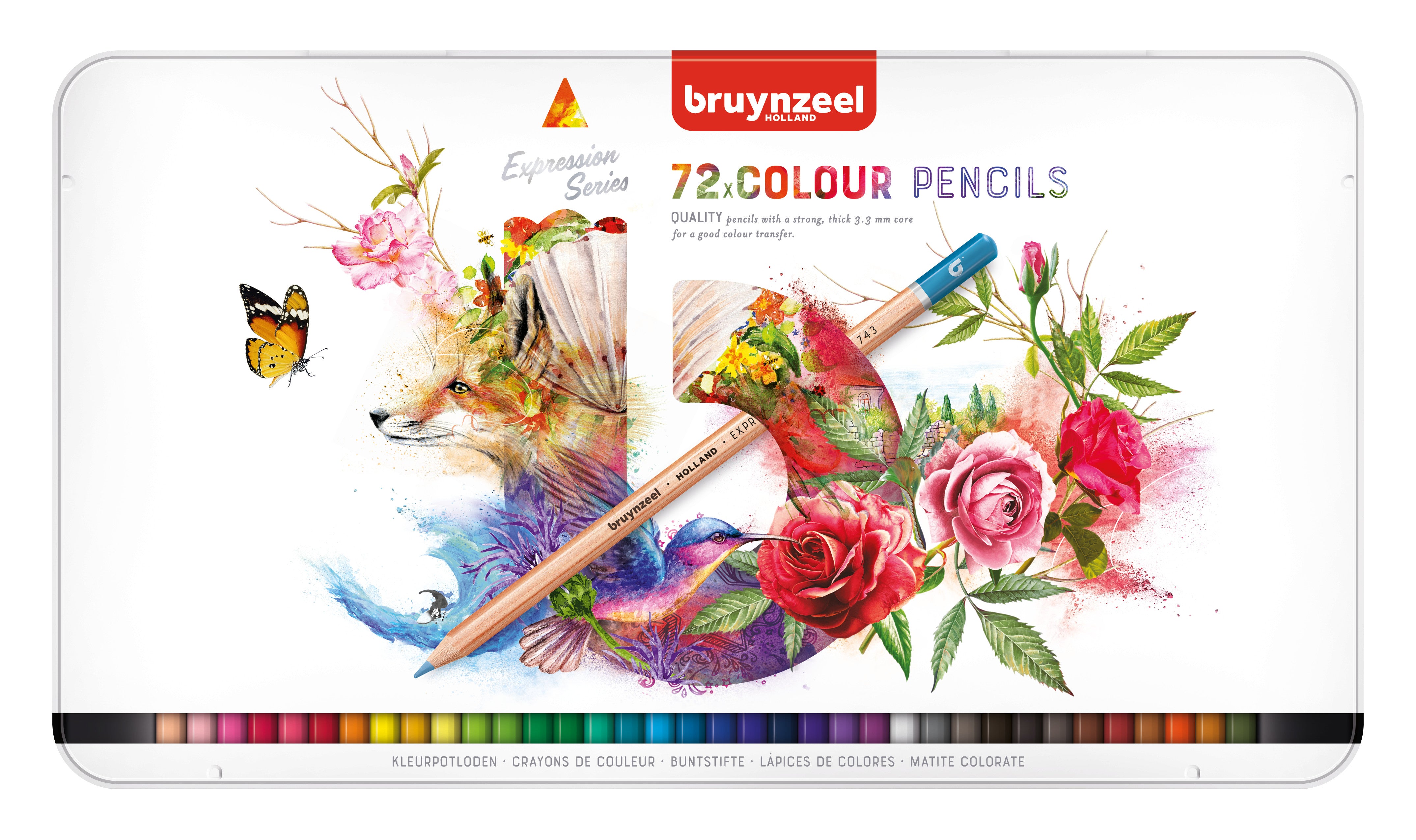 Bruynzeel Expression colour basic pencil tin | Royal Talens