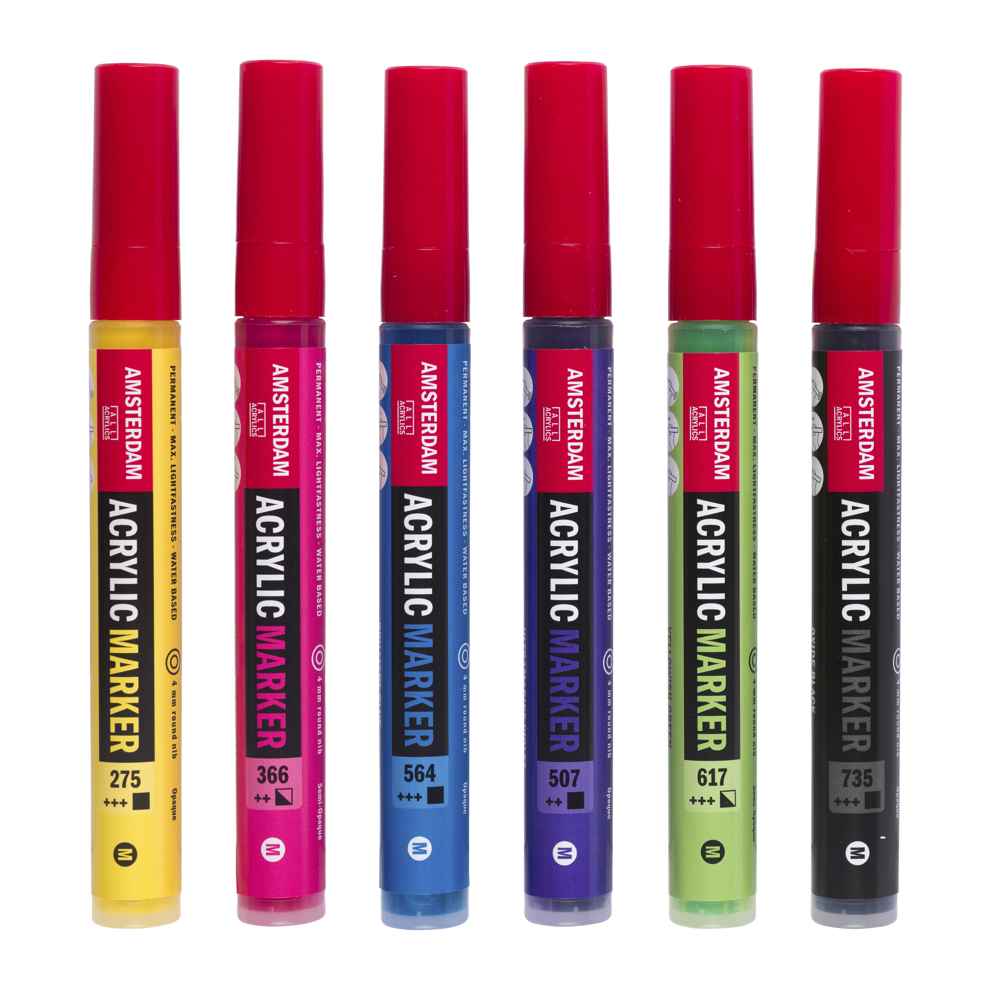 Amsterdam Acrylic marker starter set | 6 colors | Royal Talens