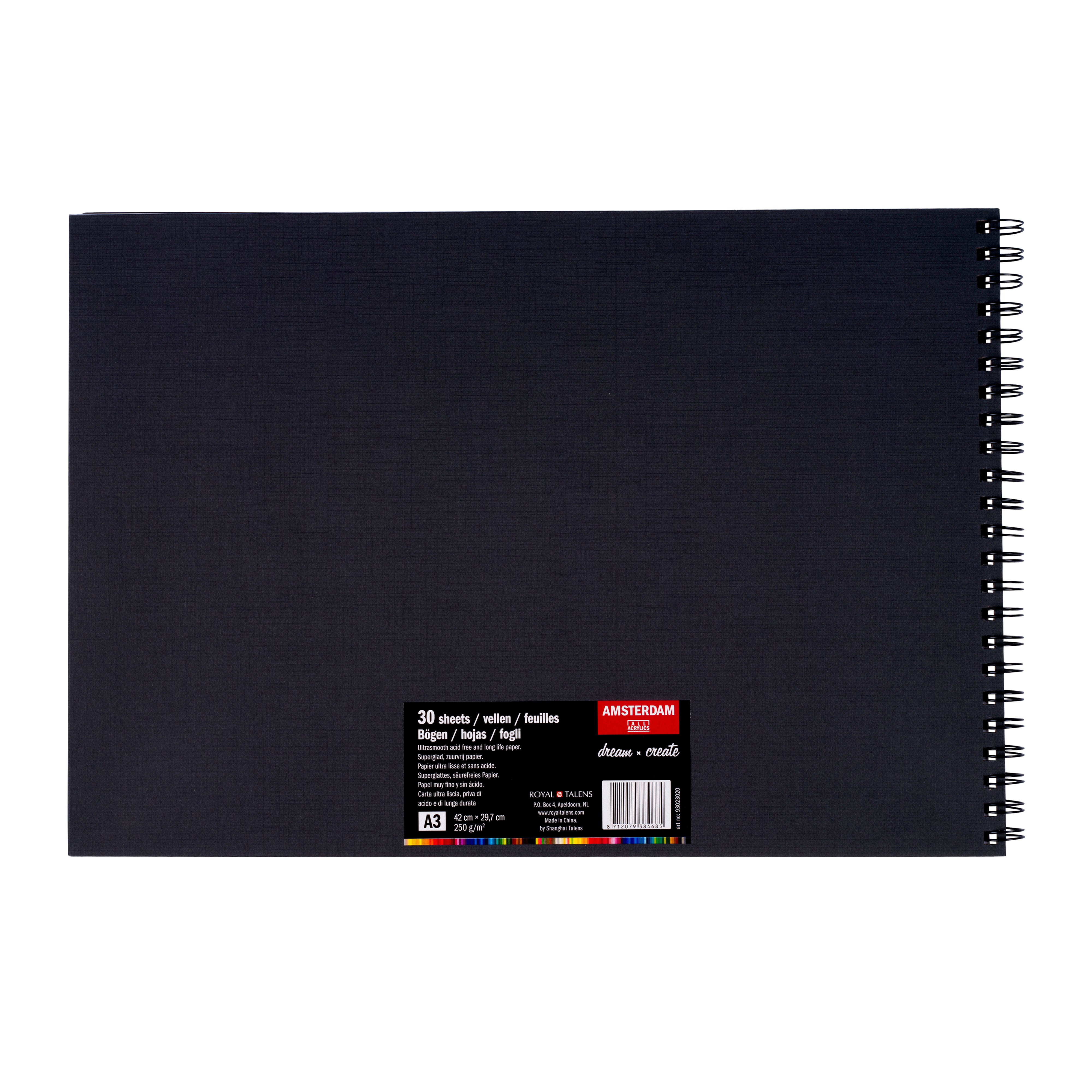 Amsterdam Sketchbook | 42 x 29.7 cm (A3), 250 g, 30 sheets