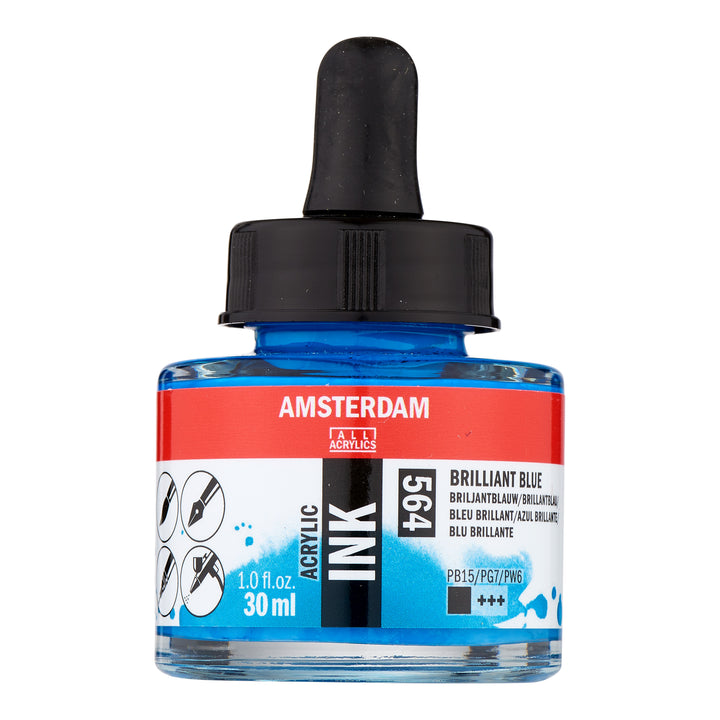 Amsterdam Acrylic Ink 30ml - Burnt Umber