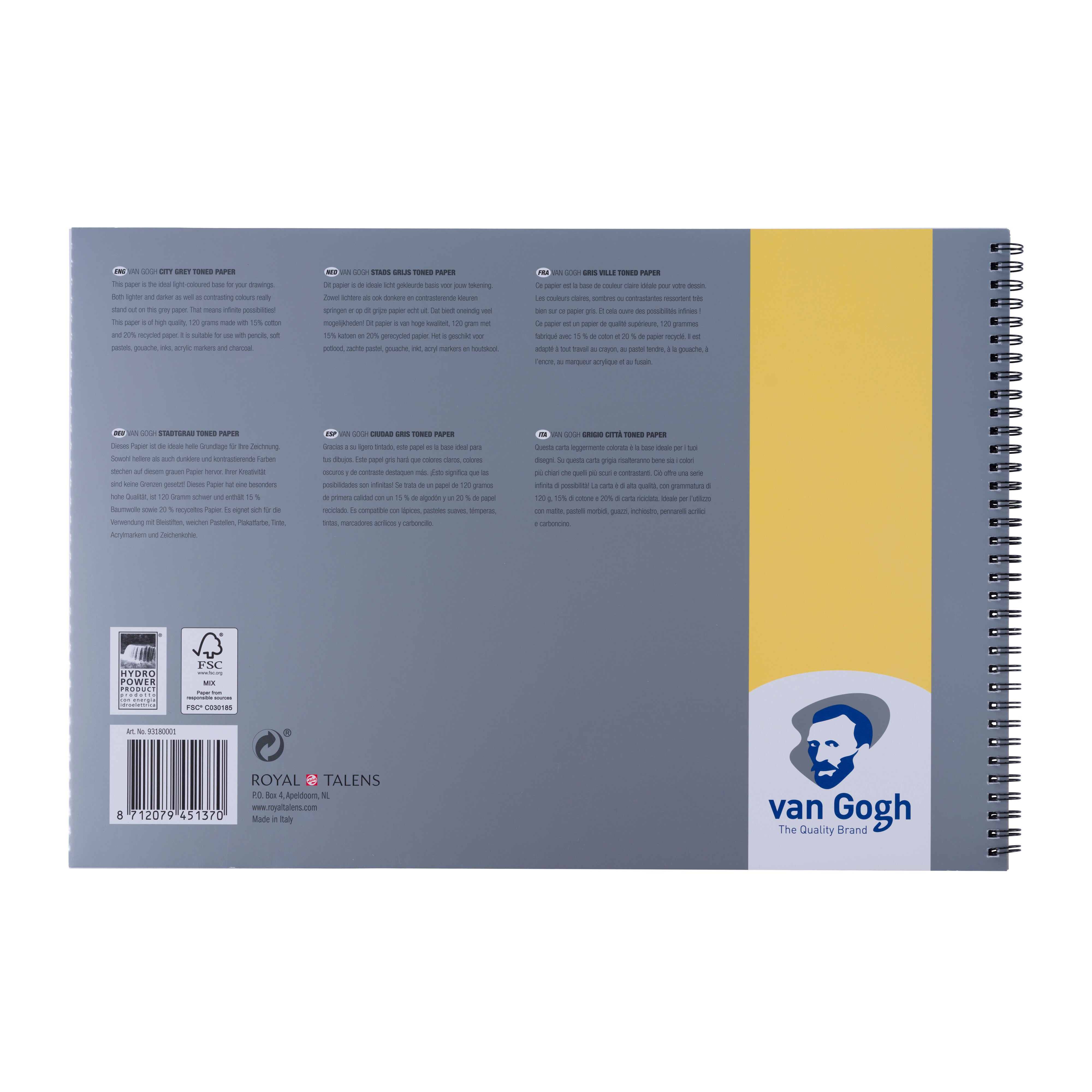 Van Gogh Skizzenpapier Block – 14,8 X 21 Cm, 160 G/m², 40 Blatt