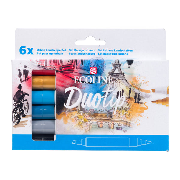 Ecoline Duotip estuche Paisaje Urbano | 6 colores