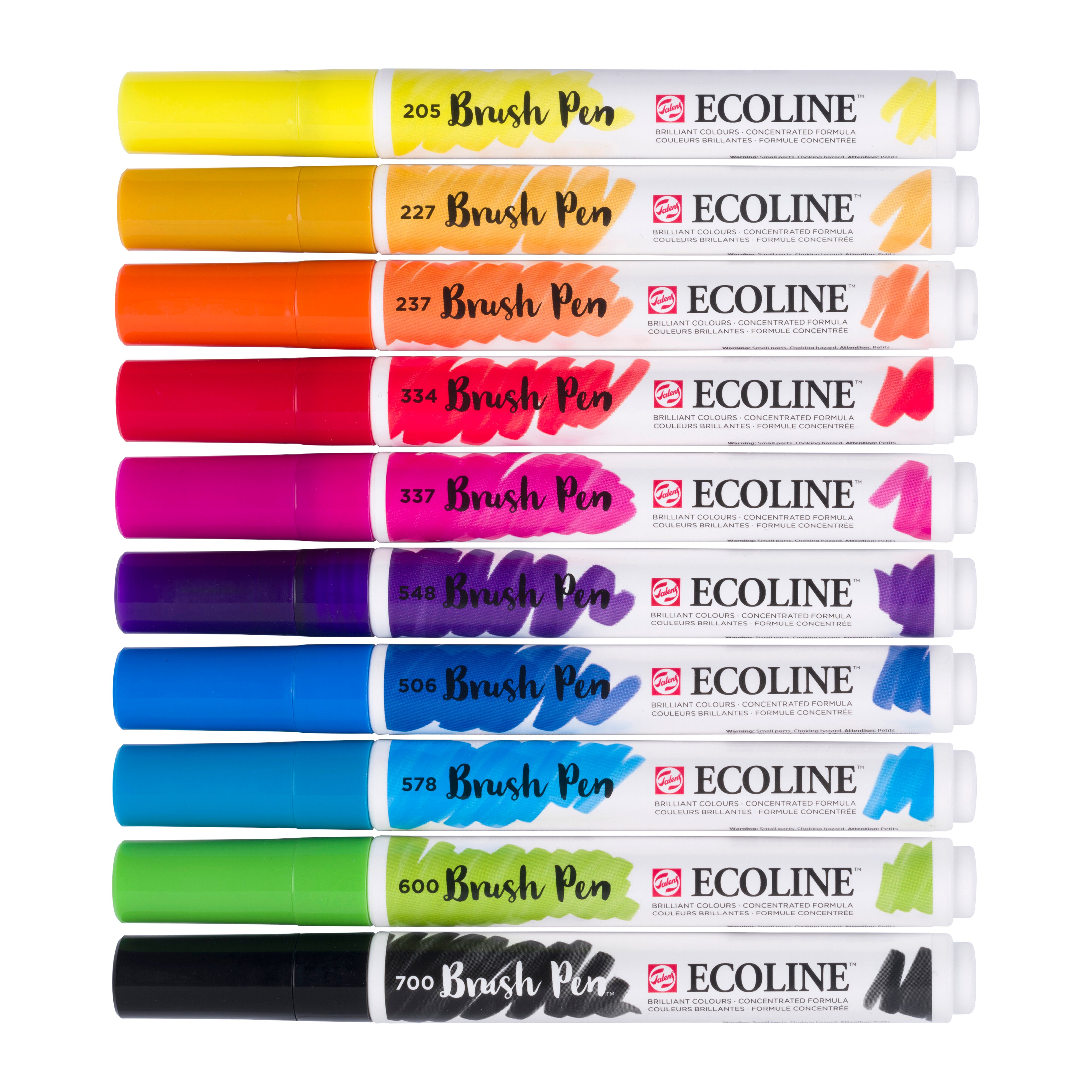 Ecoline Brush Pen set Primary | 10 colours | Royal Talens
