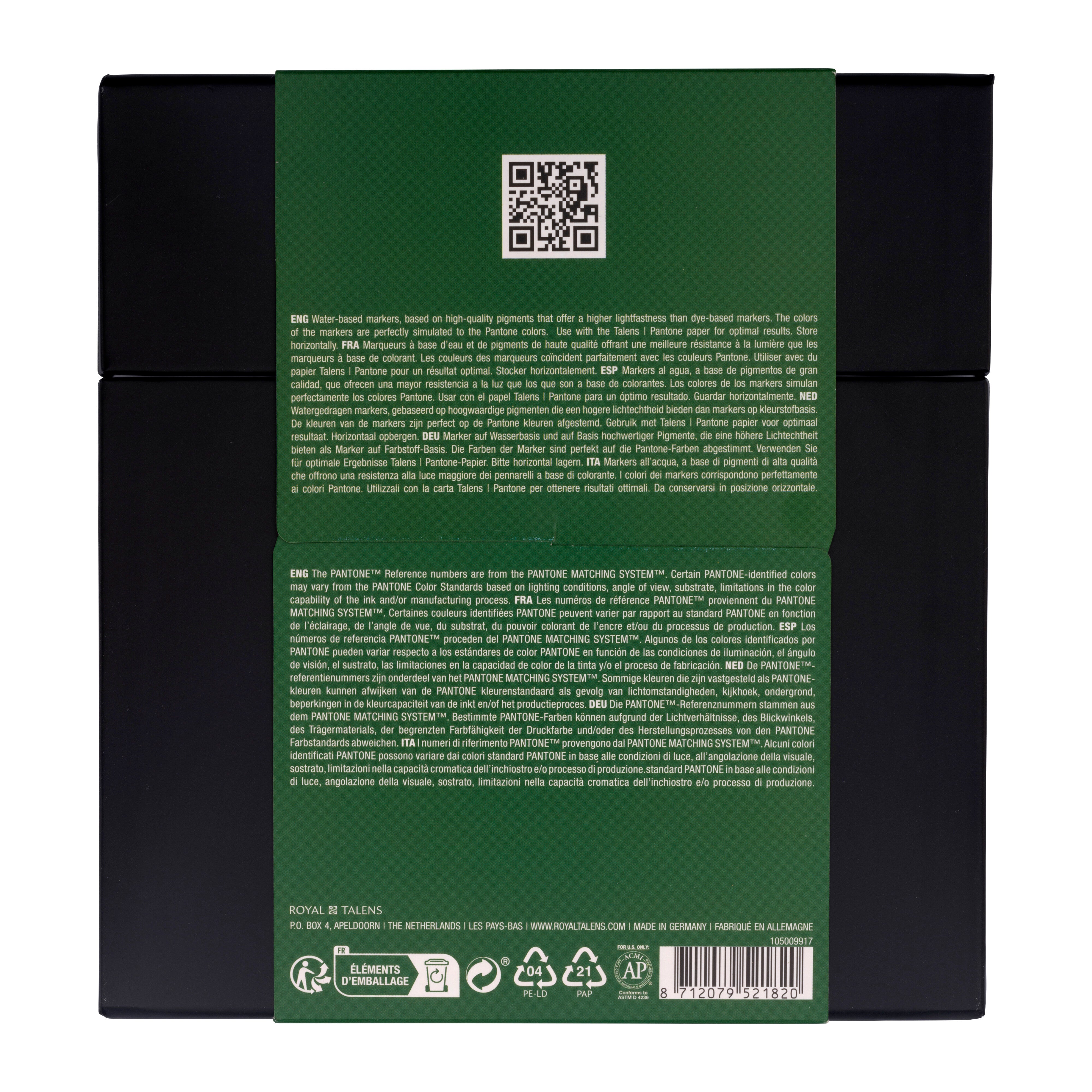 Talens Pantone Set 9 Marcatori Nature: Pennelli E Scalpelli Per Colori Professionali
