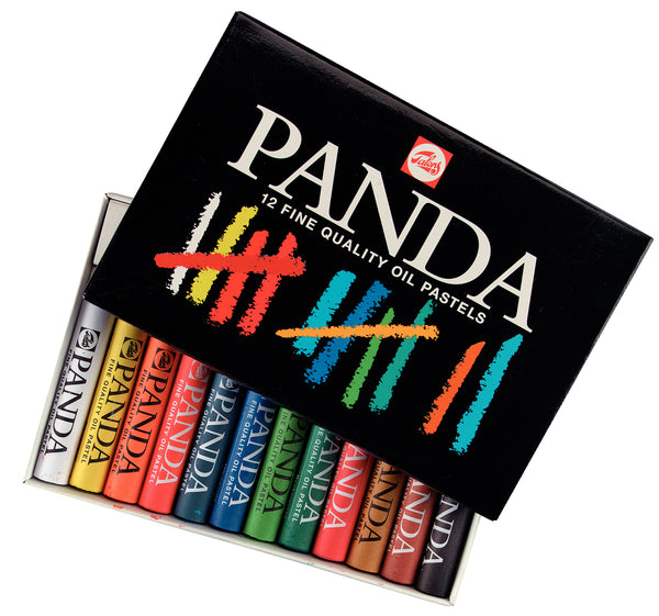 Talens Panda Pasteles Al Óleo Set | 12 colores