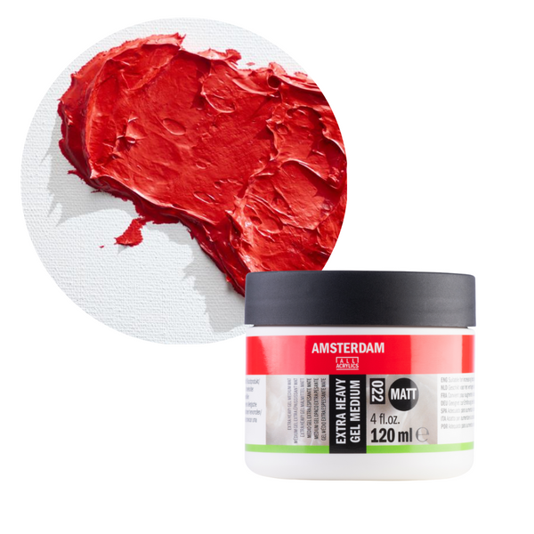 Amsterdam Extra Heavy Gel Malmittel Matt Gefäß Mini