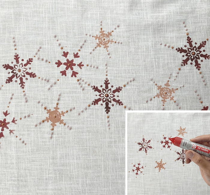 DIY table cloth and napkins | Step by step | Royal Talens