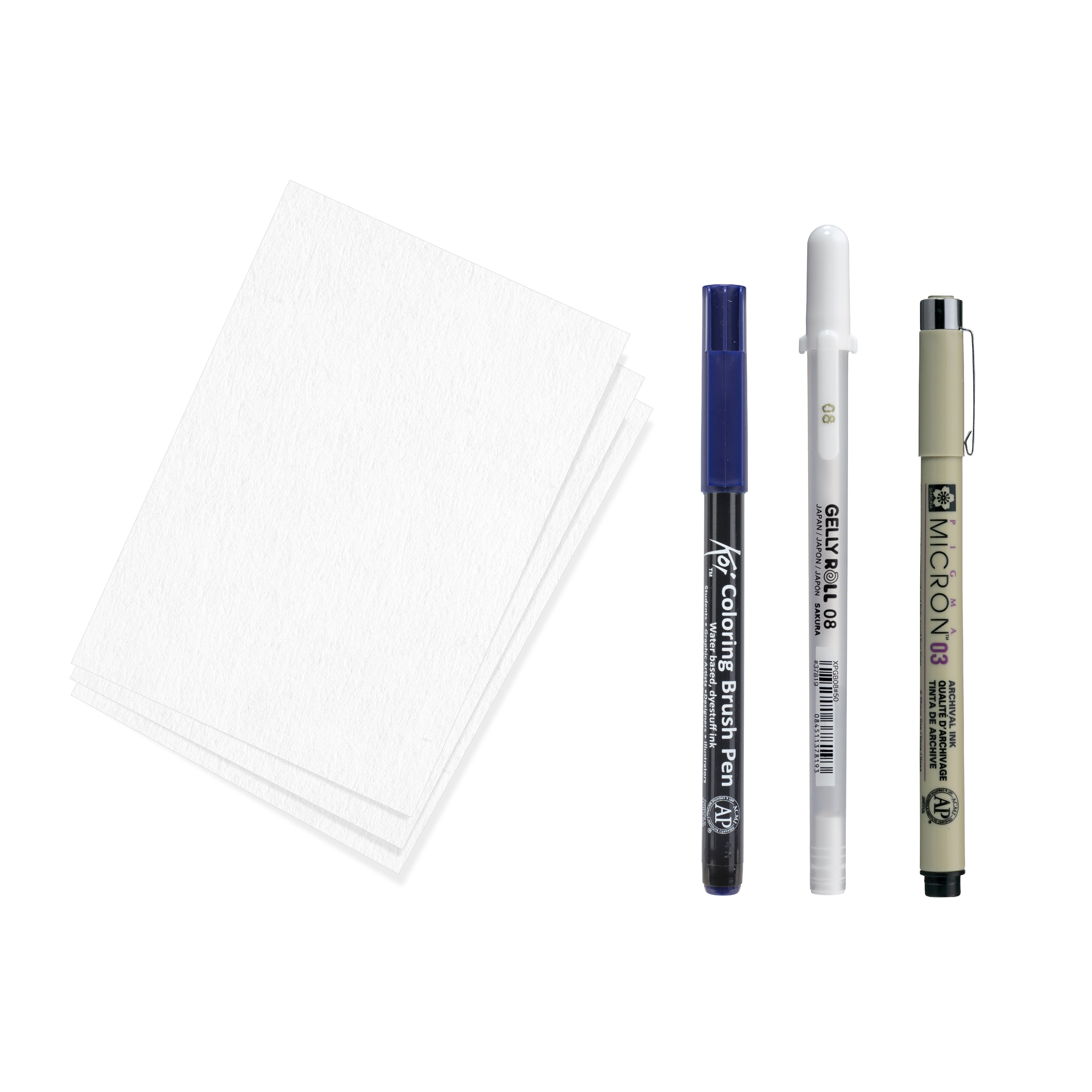 SAKURA RAY LIGHT THERAPY PEN セット Sakura Creative Kit Great Wave of Kanagawa | Royal Talens
