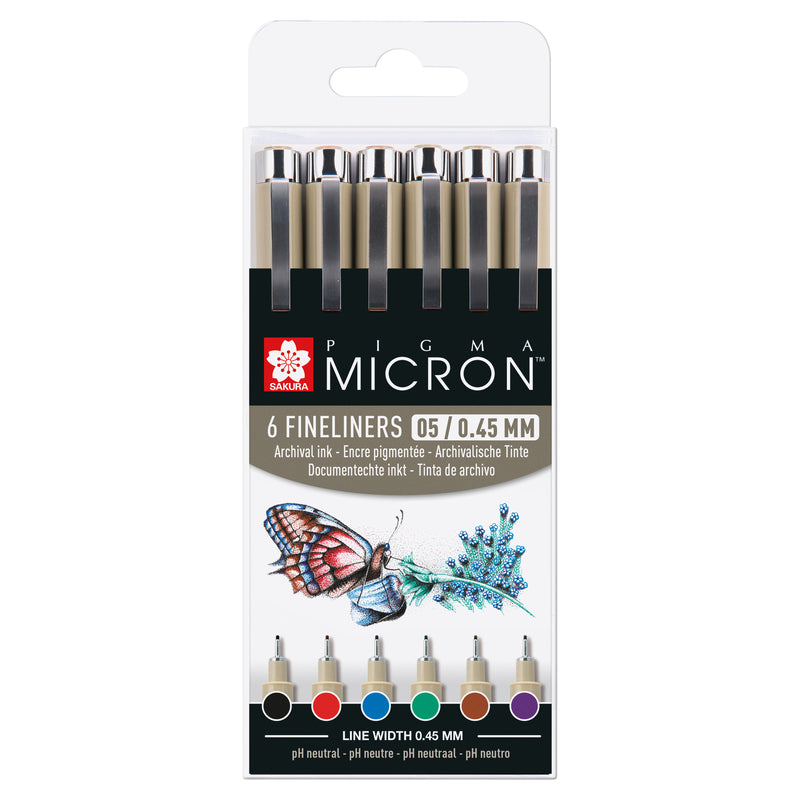 Sakura Pigma Micron fineliner pens