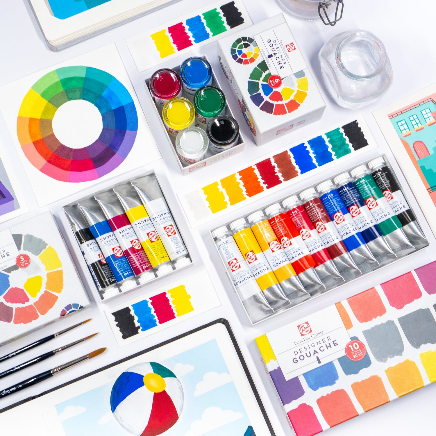 Talens | Pantone Marker Set van 9 City | Duo-Tip Pen met Brush en Talens | Pantone Marker Set van 9 City | Duo-Tip Pen met Brush en