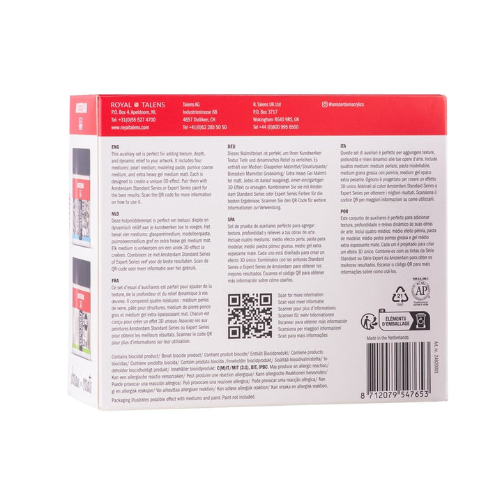 Amsterdam Medium Modellier- und Formset | 4 x 120 ml