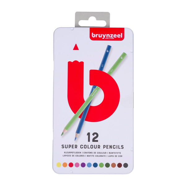 Bruynzeel Super colour pencil tin | 12 colours
