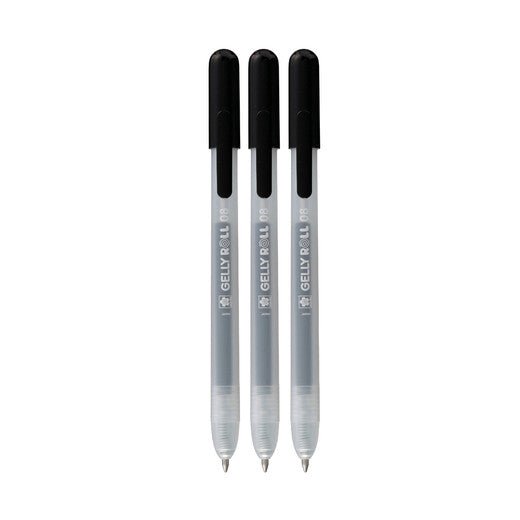 Gelly Roll Classic Retractable Gel Pens, 3 - Pack Black