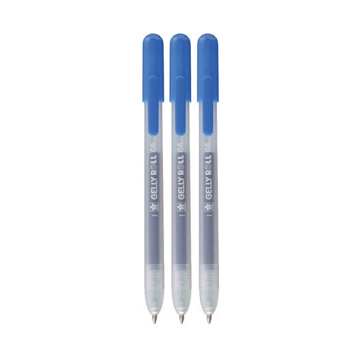 Gelly Roll Classic Retractable Gel Pens, 3 - Pack Blue